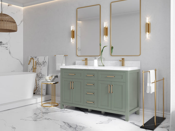 Cambridge 60 in. W x 22 in. D Double Sink Bathroom Vanity - photo 2