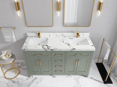 Cambridge 60 in. W x 22 in. D Double Sink Bathroom Vanity - photo 38