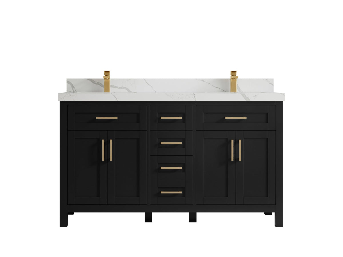 Cambridge 60 in. W x 22 in. D Double Sink Bathroom Vanity - Willow Bath and Vanity