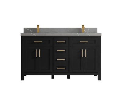 Cambridge 60 in. W x 22 in. D Double Sink Bathroom Vanity - Willow Bath and Vanity