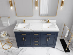 Cambridge 60 in. W x 22 in. D Double Sink Bathroom Vanity - photo 43