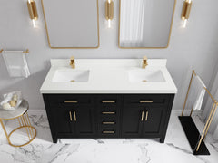 Cambridge 60 in. W x 22 in. D Double Sink Bathroom Vanity - photo 9