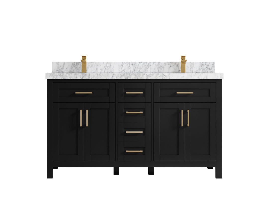 Cambridge 60 in. W x 22 in. D Double Sink Bathroom Vanity - Willow Bath and Vanity
