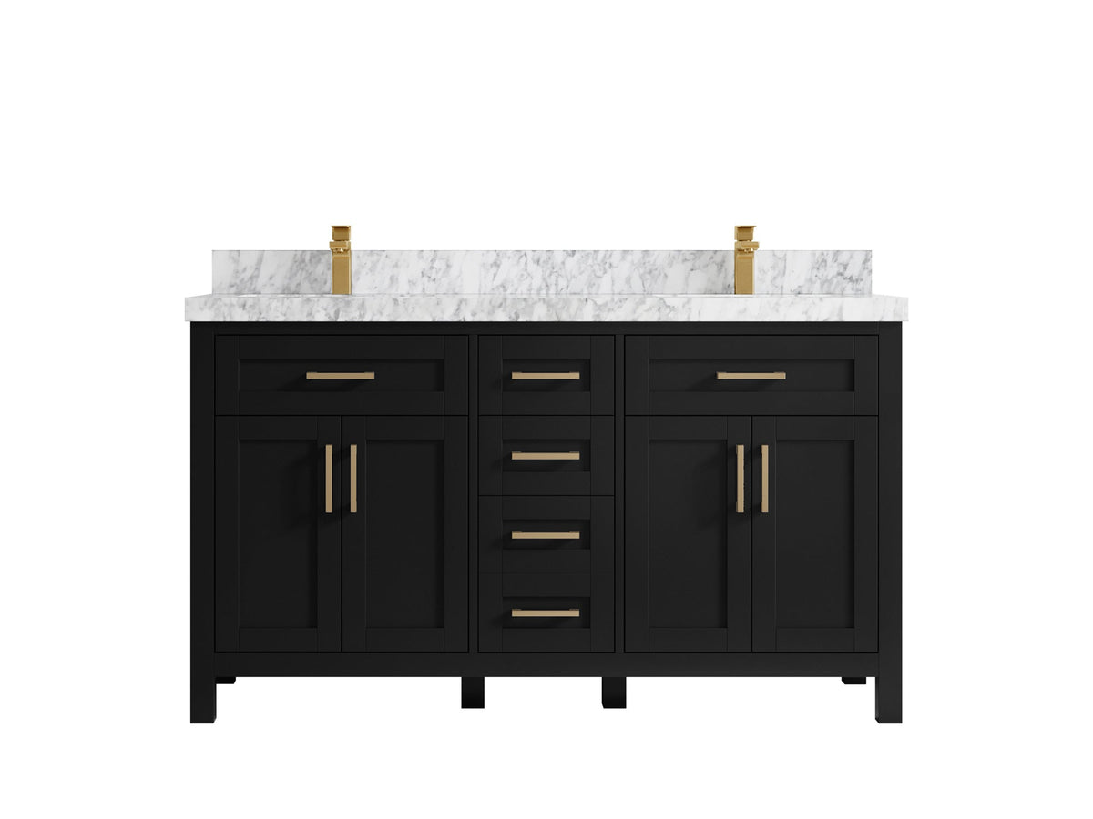 Cambridge 60 in. W x 22 in. D Double Sink Bathroom Vanity - Willow Bath and Vanity
