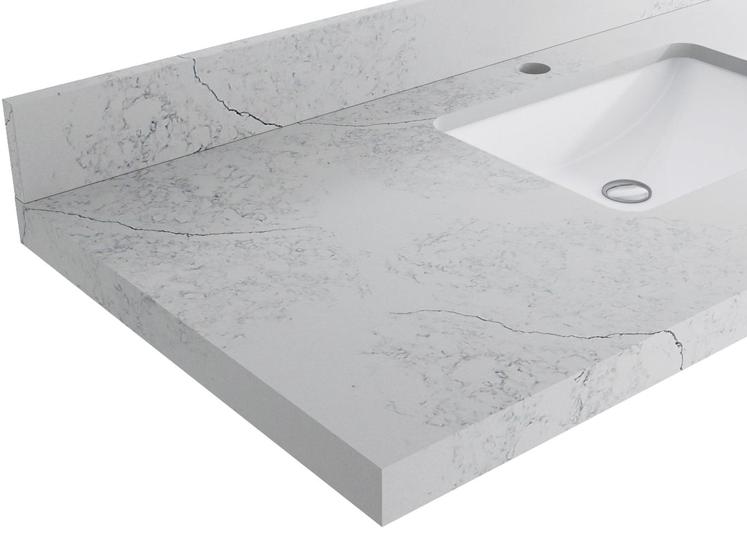 Cambridge 60 in. W x 22 in. D Double Sink Bathroom Vanity | 
              
                Elephant Skin Gray
                
                  
             - CAM_GRY_BRS_60D - photo №24