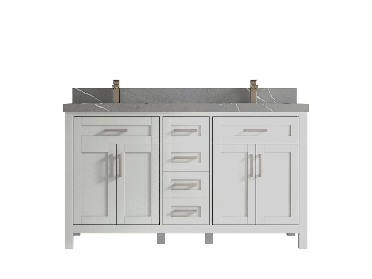 Cambridge 60 in. W x 22 in. D Double Sink Bathroom Vanity - Willow Bath and Vanity