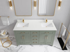 Cambridge 60 in. W x 22 in. D Double Sink Bathroom Vanity - photo 26