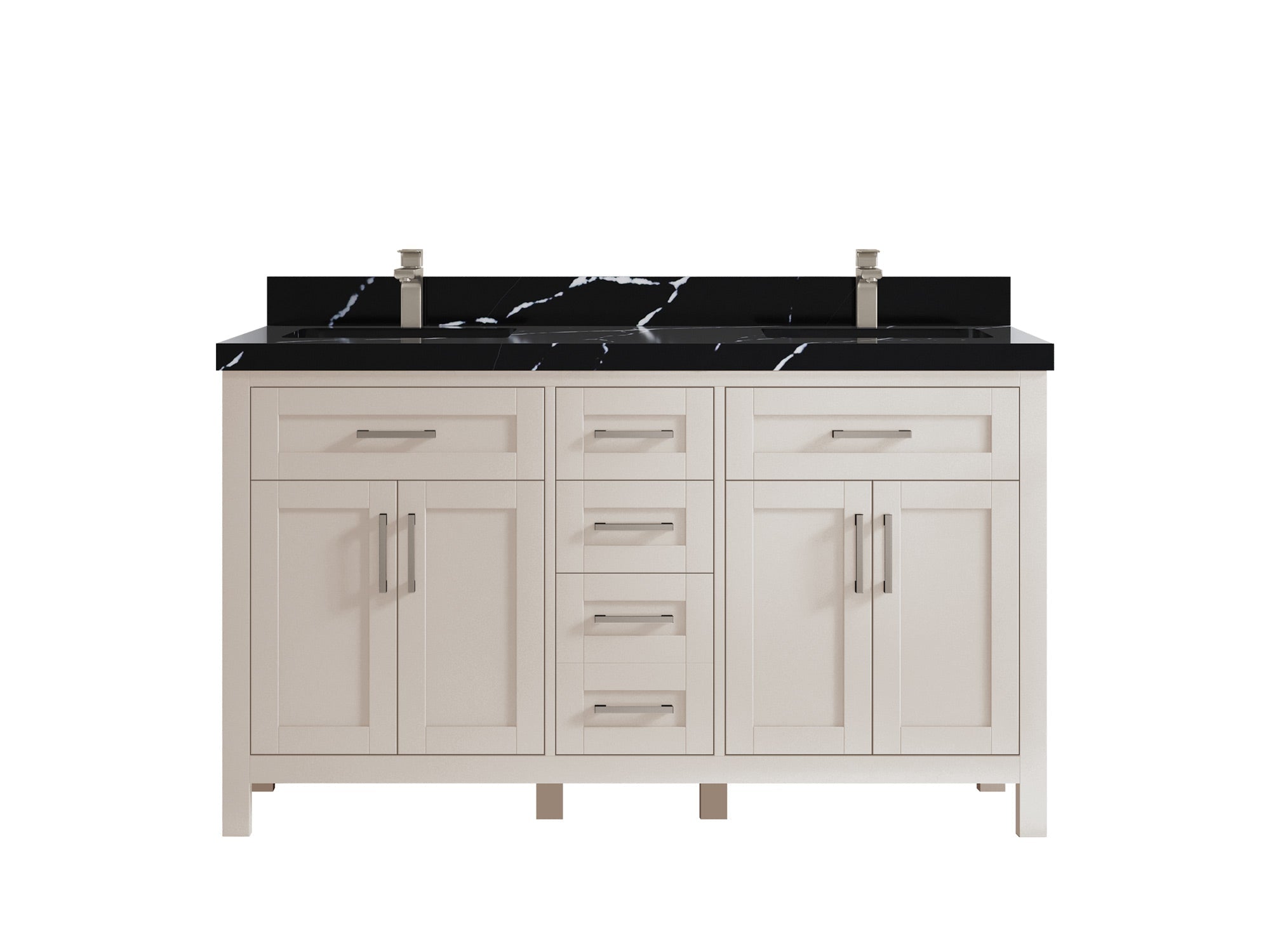 Cambridge 60 in. W x 22 in. D Double Sink Bathroom Vanity - Willow Bath and Vanity
