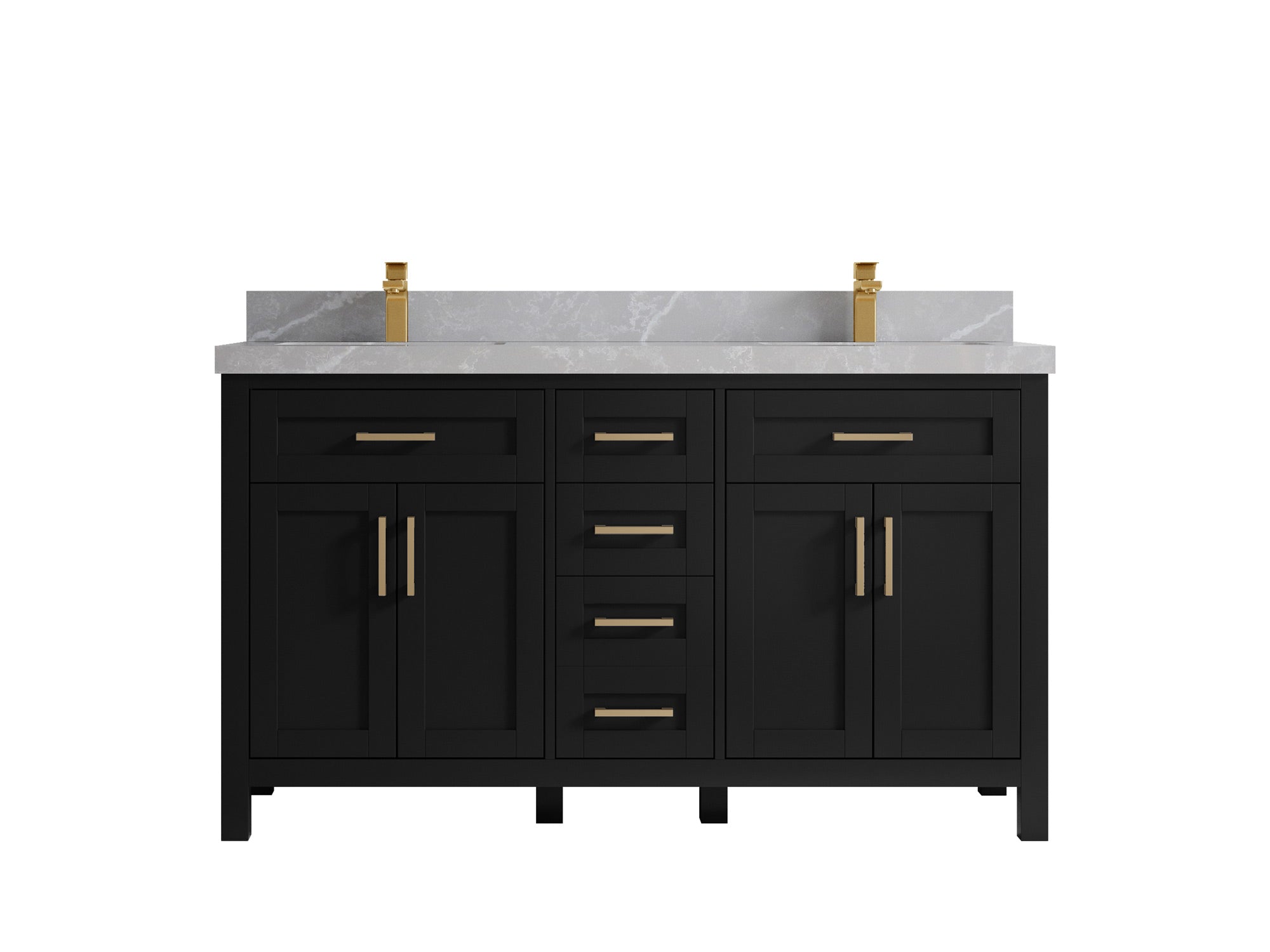 Cambridge 60 in. W x 22 in. D Double Sink Bathroom Vanity - Willow Bath and Vanity