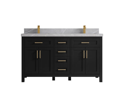 Cambridge 60 in. W x 22 in. D Double Sink Bathroom Vanity - Willow Bath and Vanity