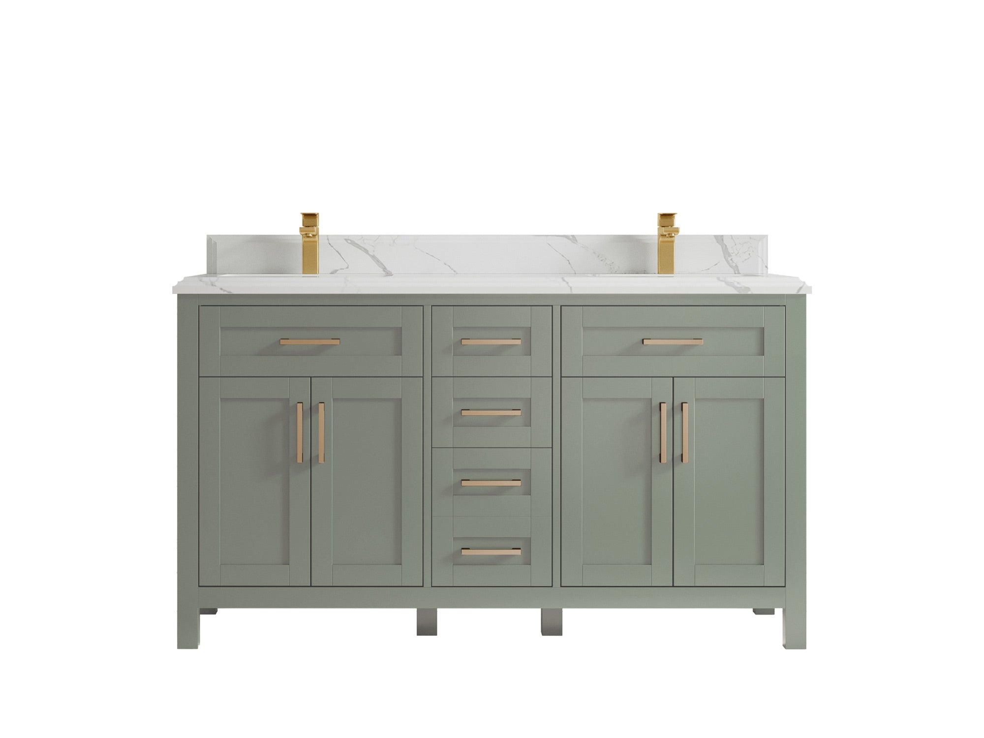 Cambridge 60 in. W x 22 in. D Double Sink Bathroom Vanity - Willow Bath and Vanity