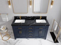 Cambridge 60 in. W x 22 in. D Double Sink Bathroom Vanity - photo 41