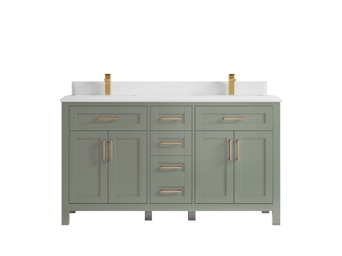 Cambridge 60 in. W x 22 in. D Double Sink Bathroom Vanity - Willow Bath and Vanity