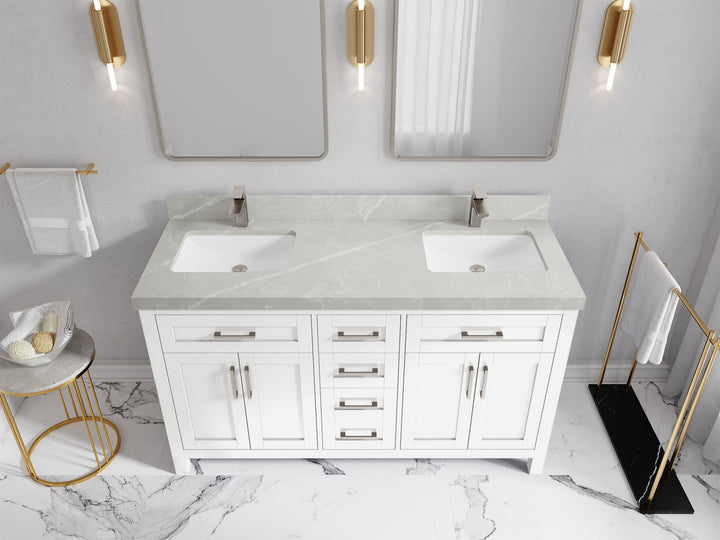 Cambridge 60 in. W x 22 in. D Double Sink Bathroom Vanity - photo 40