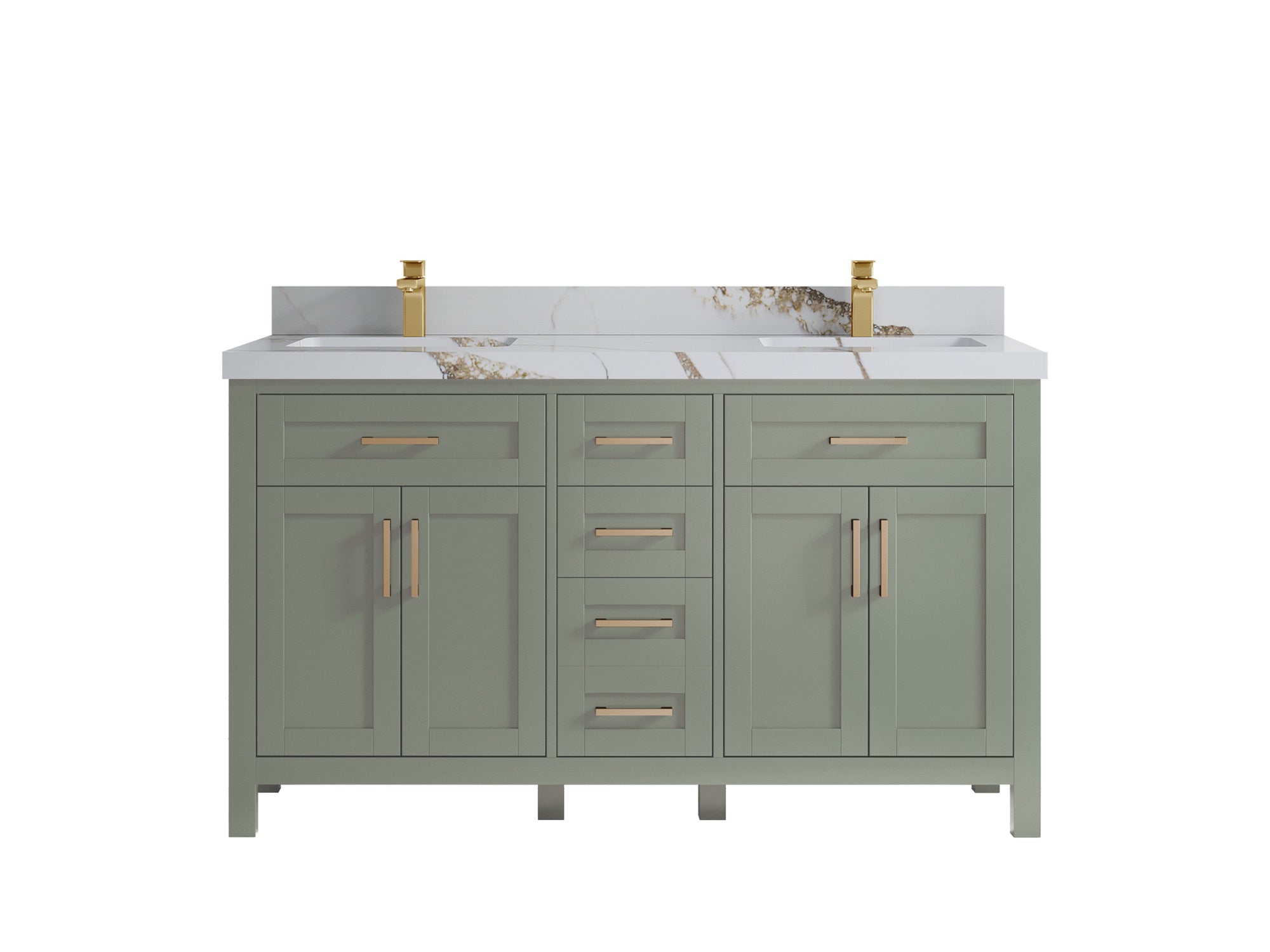 Cambridge 60 in. W x 22 in. D Double Sink Bathroom Vanity - Willow Bath and Vanity