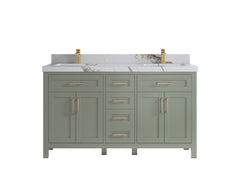 Cambridge 60 in. W x 22 in. D Double Sink Bathroom Vanity - photo 11