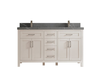 Cambridge 60 in. W x 22 in. D Double Sink Bathroom Vanity - Willow Bath and Vanity