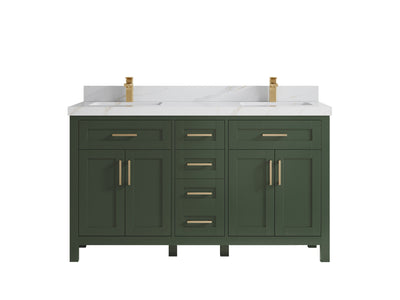 Cambridge 60 in. W x 22 in. D Double Sink Bathroom Vanity - Willow Bath and Vanity
