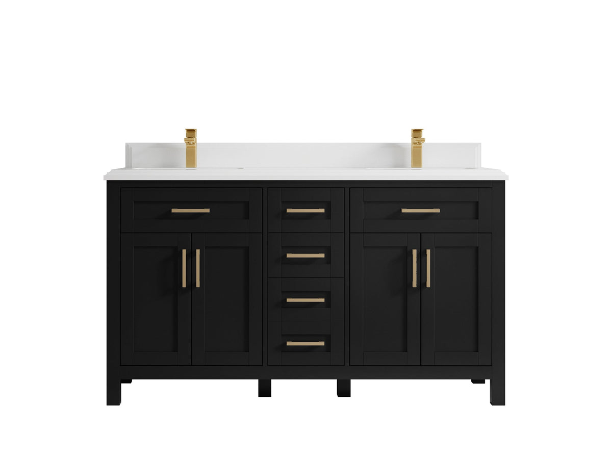 Cambridge 60 in. W x 22 in. D Double Sink Bathroom Vanity - Willow Bath and Vanity