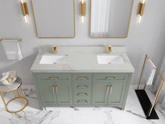 Cambridge 60 in. W x 22 in. D Double Sink Bathroom Vanity - photo 14
