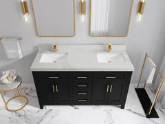 Cambridge 60 in. W x 22 in. D Double Sink Bathroom Vanity - photo 17