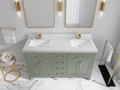 Cambridge 60 in. W x 22 in. D Double Sink Bathroom Vanity - photo 16