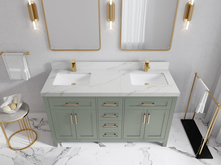 Cambridge 60 in. W x 22 in. D Double Sink Bathroom Vanity - photo 22