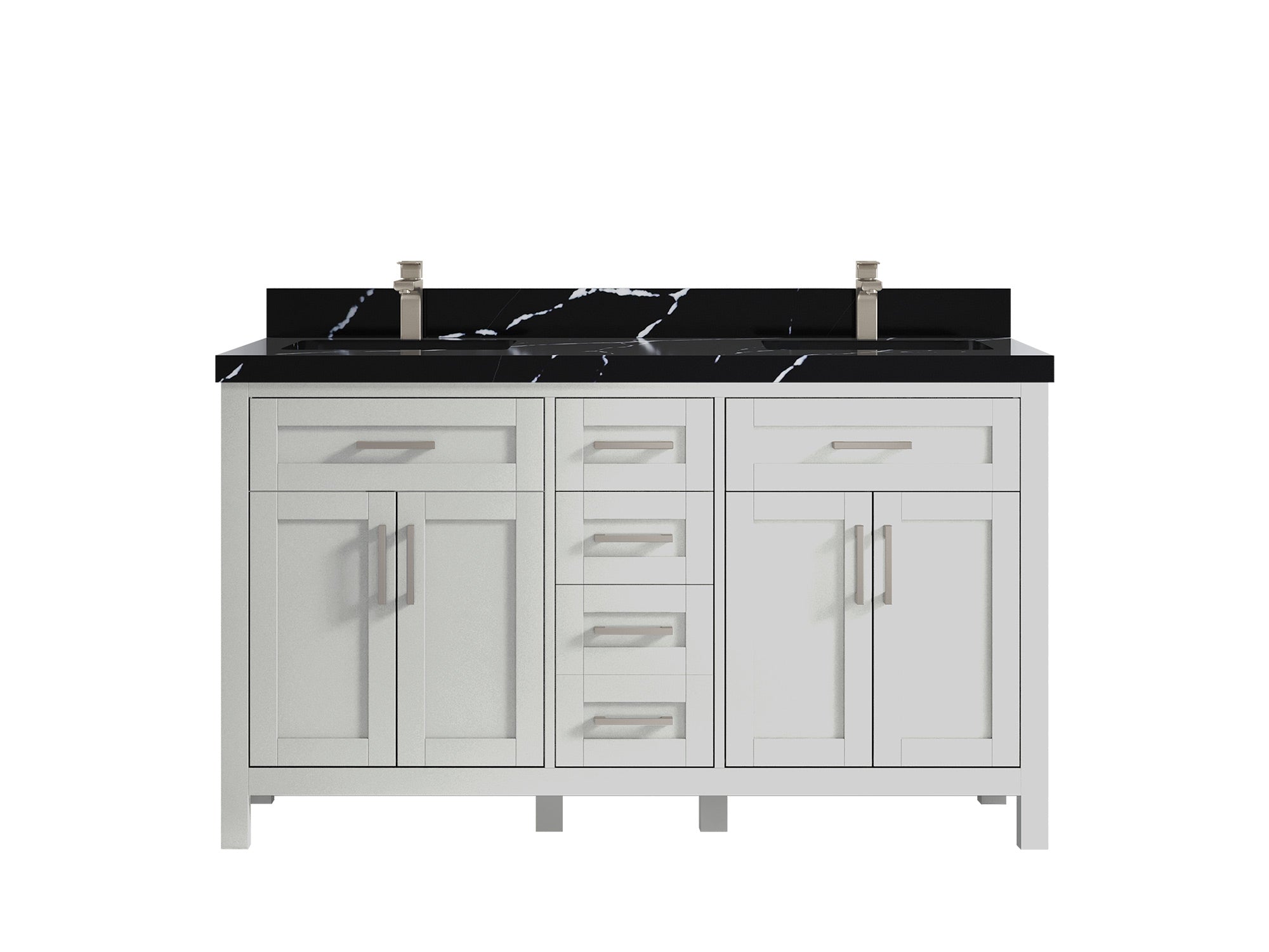 Cambridge 60 in. W x 22 in. D Double Sink Bathroom Vanity - Willow Bath and Vanity