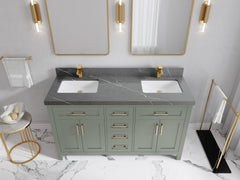 Cambridge 60 in. W x 22 in. D Double Sink Bathroom Vanity - photo 32