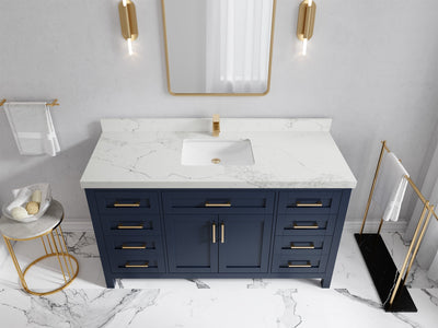Cambridge 60 in. W x 22 in. D Single Sink Bathroom Vanity - Willow Bath and Vanity