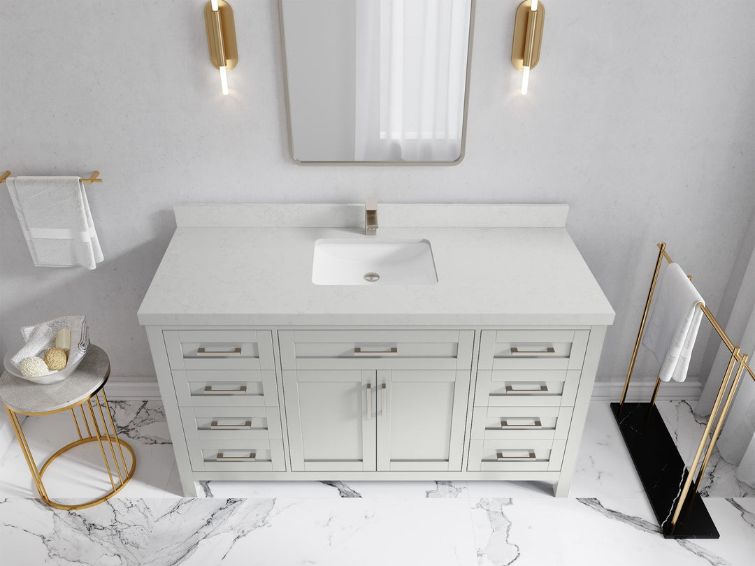 Cambridge 60 in. W x 22 in. D Single Sink Bathroom Vanity - Willow Bath and Vanity