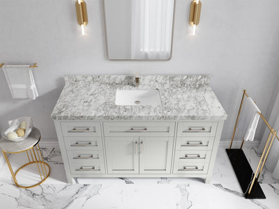 Cambridge 60 in. W x 22 in. D Single Sink Bathroom Vanity - Willow Bath and Vanity