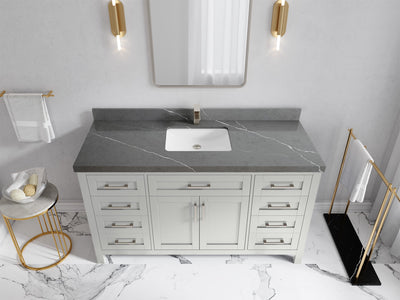 Cambridge 60 in. W x 22 in. D Single Sink Bathroom Vanity - Willow Bath and Vanity