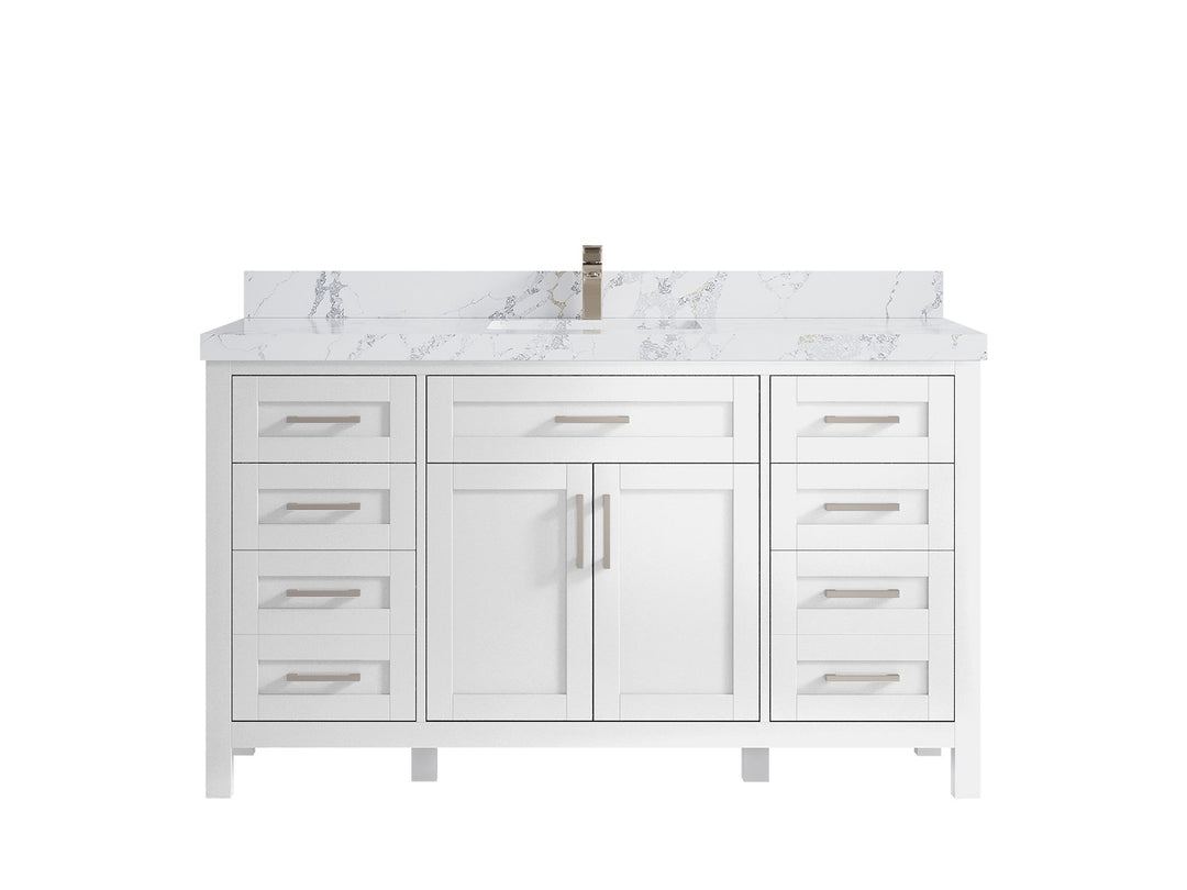Cambridge 60 in. W x 22 in. D Single Sink Bathroom Vanity - Willow Bath and Vanity
