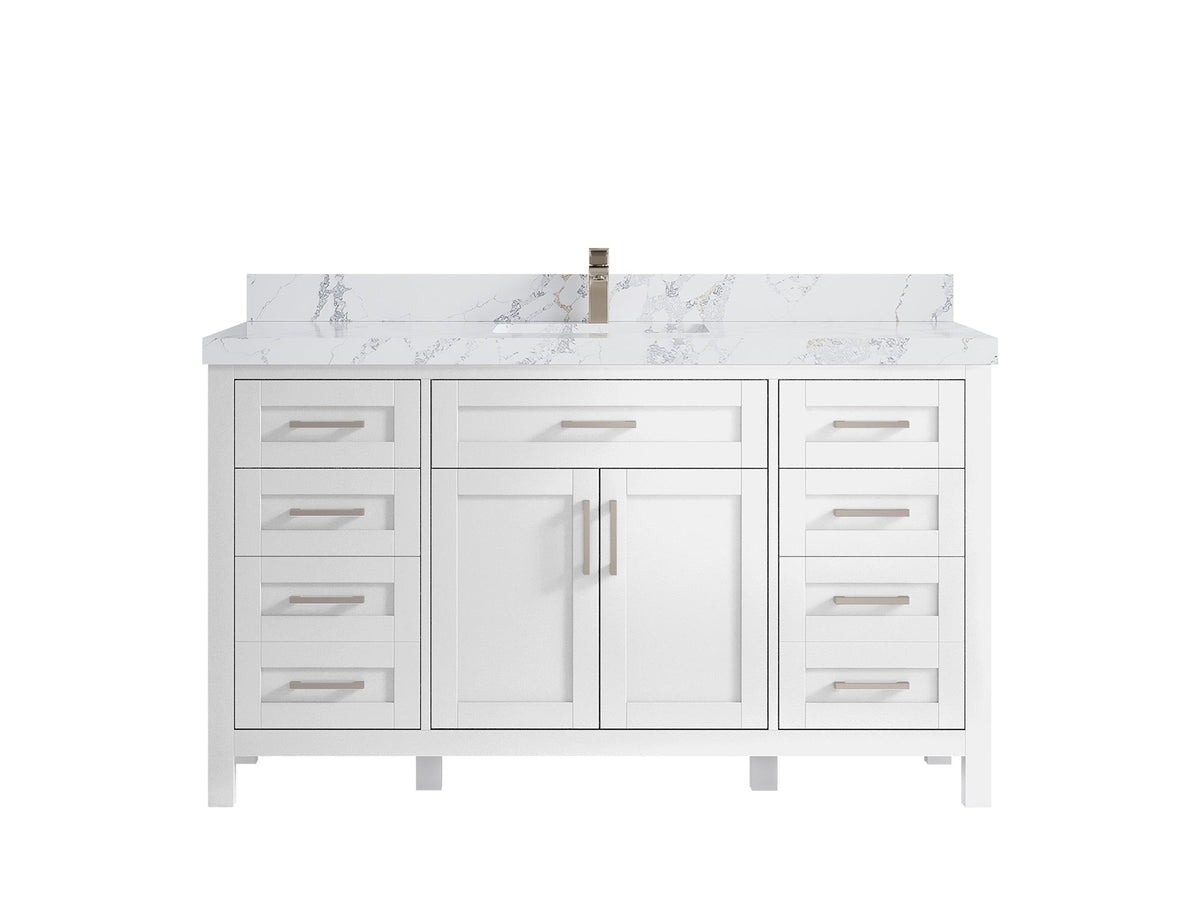 Cambridge 60 in. W x 22 in. D Single Sink Bathroom Vanity - Willow Bath and Vanity