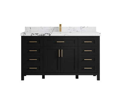Cambridge 60 in. W x 22 in. D Single Sink Bathroom Vanity - Willow Bath and Vanity