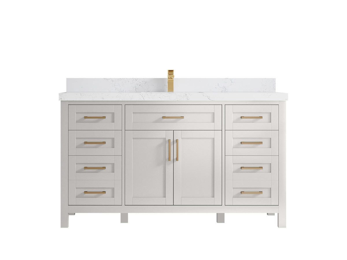 Cambridge 60 in. W x 22 in. D Single Sink Bathroom Vanity - Willow Bath and Vanity