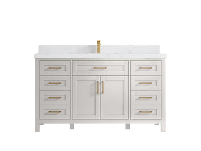 Cambridge 60 in. W x 22 in. D Single Sink Bathroom Vanity - Willow Bath and Vanity