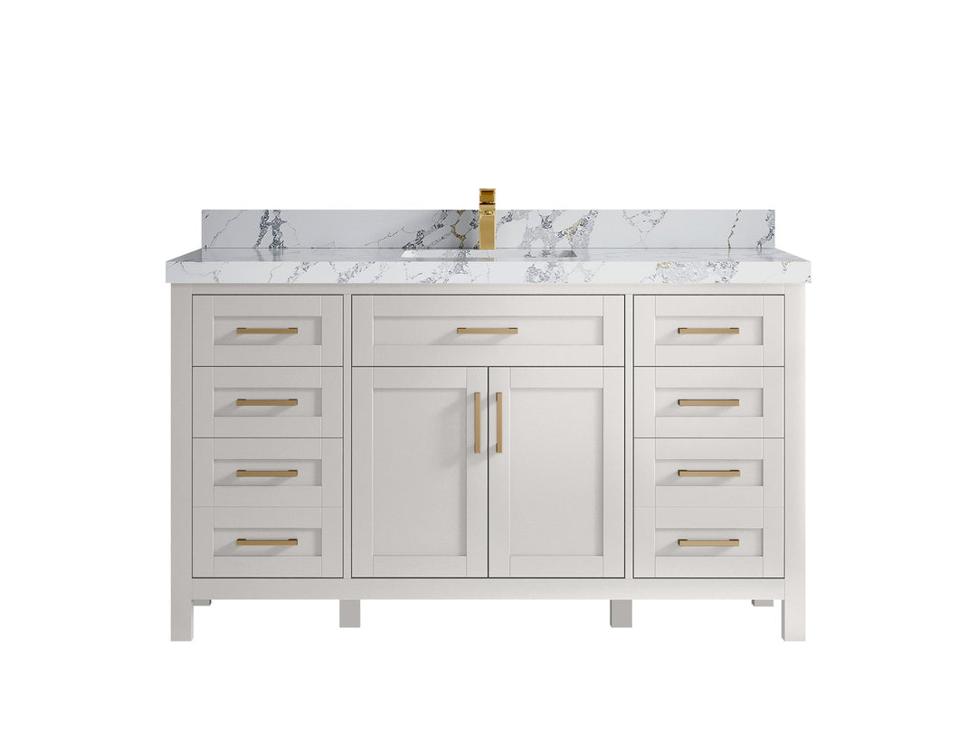 Cambridge 60 in. W x 22 in. D Single Sink Bathroom Vanity - Willow Bath and Vanity