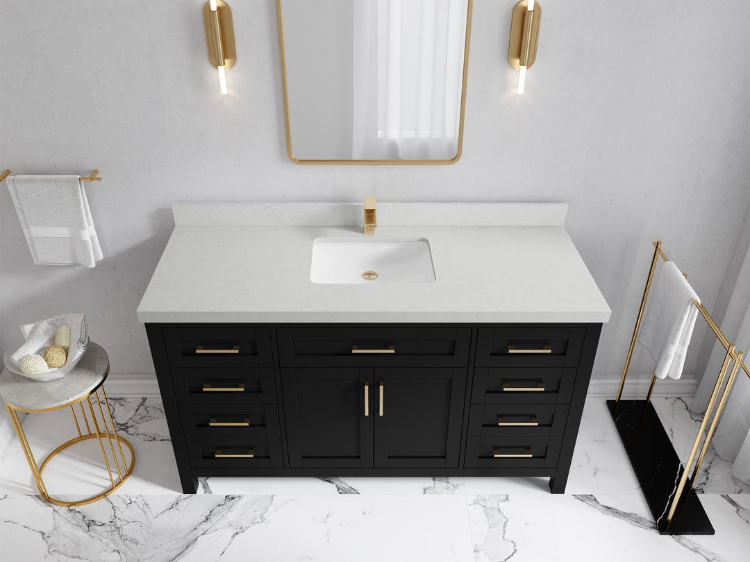 Cambridge 60 in. W x 22 in. D Single Sink Bathroom Vanity - Willow Bath and Vanity