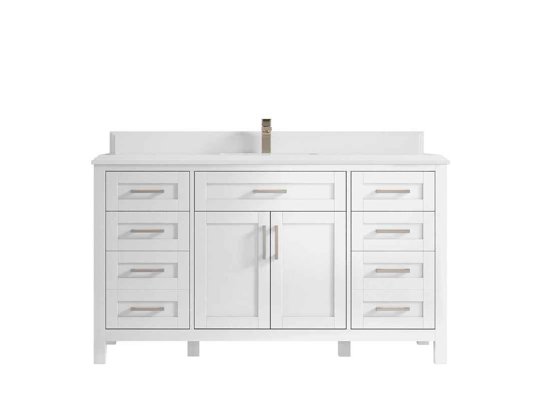 Cambridge 60 in. W x 22 in. D Single Sink Bathroom Vanity - Willow Bath and Vanity