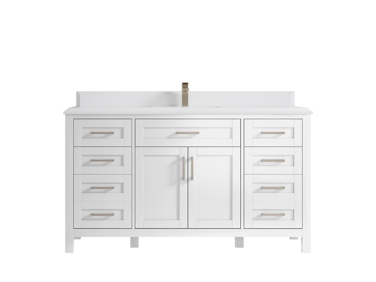 Cambridge 60 in. W x 22 in. D Single Sink Bathroom Vanity - Willow Bath and Vanity