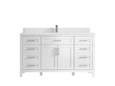 Cambridge 60 in. W x 22 in. D Single Sink Bathroom Vanity - Willow Bath and Vanity