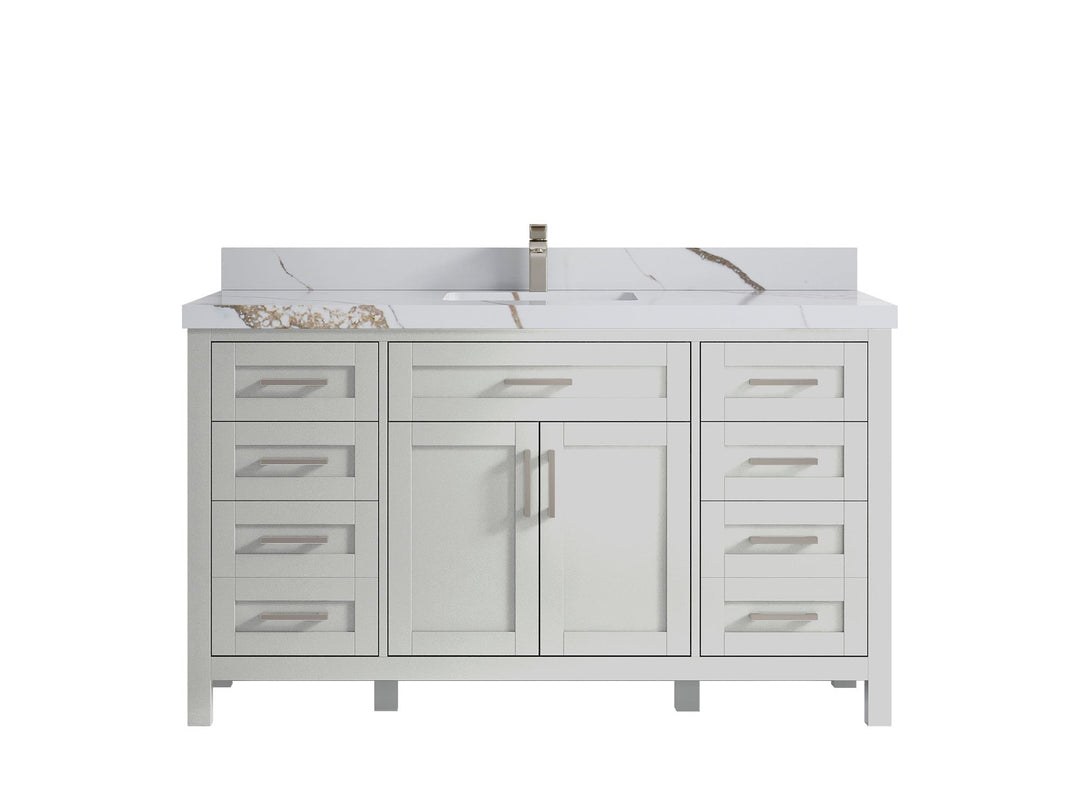 Cambridge 60 in. W x 22 in. D Single Sink Bathroom Vanity - Willow Bath and Vanity