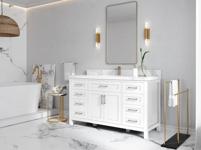 Cambridge 60 in. W x 22 in. D Single Sink Bathroom Vanity - Willow Bath and Vanity