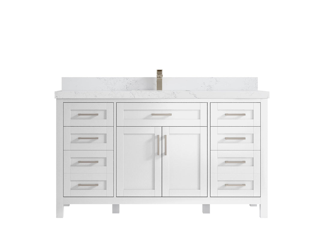 Cambridge 60 in. W x 22 in. D Single Sink Bathroom Vanity - Willow Bath and Vanity