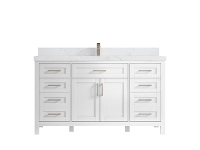Cambridge 60 in. W x 22 in. D Single Sink Bathroom Vanity - Willow Bath and Vanity