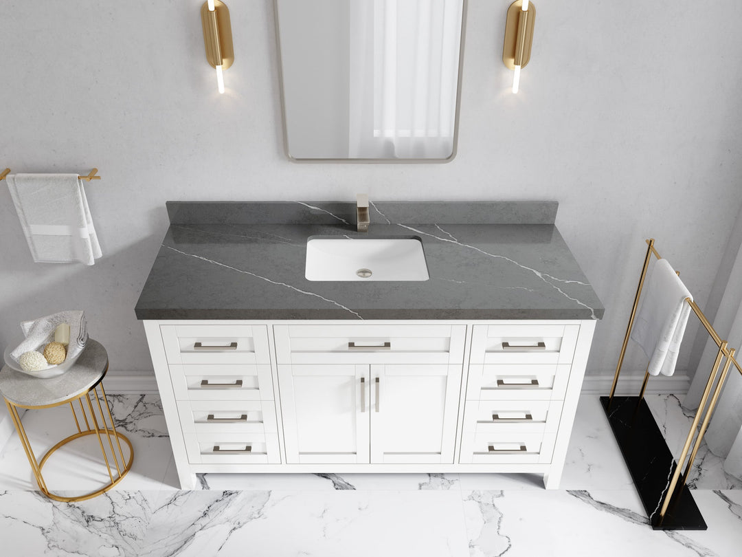 Cambridge 60 in. W x 22 in. D Single Sink Bathroom Vanity - Willow Bath and Vanity