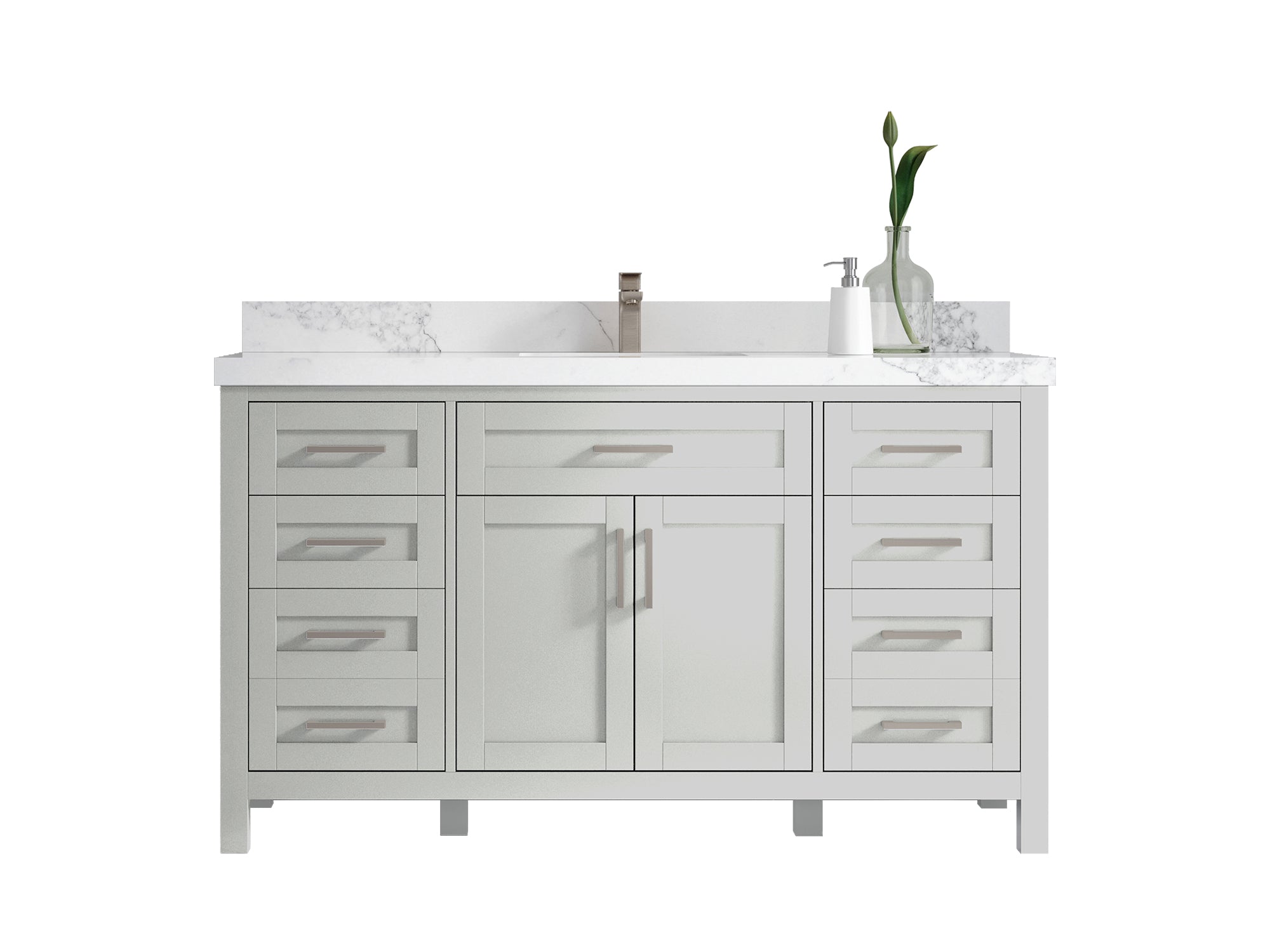 Cambridge 60 in. W x 22 in. D Single Sink Bathroom Vanity - Willow Bath and Vanity