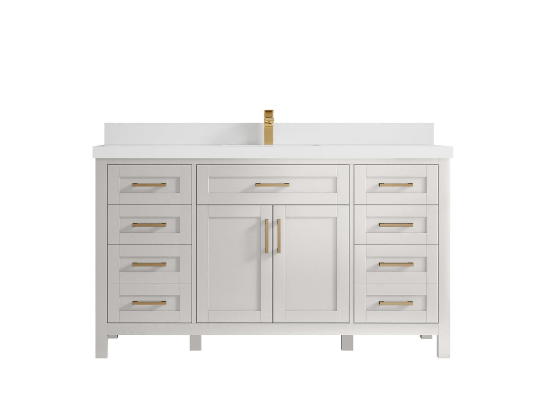 Cambridge 60 in. W x 22 in. D Single Sink Bathroom Vanity - Willow Bath and Vanity